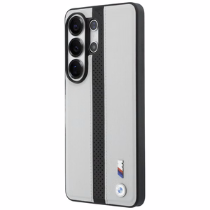 BMW Perforated Stripe Logo MagSafe Maciņš for Samsung Galaxy S26 Ultra - pelēks