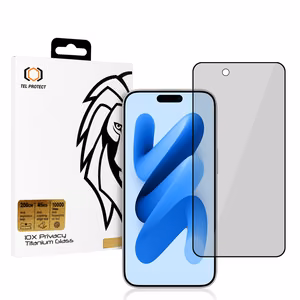 Rūdītais stikls Tel Protect 10X Privacy Titanium paredzēts Iphone 17 Air