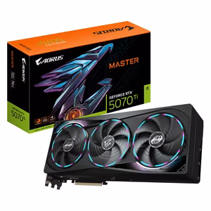 Видеокарта Gigabyte NVIDIA GeForce RTX 5070 Ti 16 ГБ GDDR7 256 бит PCIe 5.0 GV-N507TAORUSM-16GD