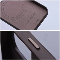 WOVEN MAG COVER vāciņš saderīgs ar MagSafe IPHONE 13 Pro - gaiši brūns