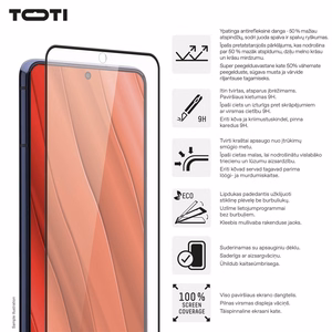 PREMIUM pilna pārklājuma 3D rūdīta stikla ekrāna aizsargs Samsung Galaxy S25 Ultra
