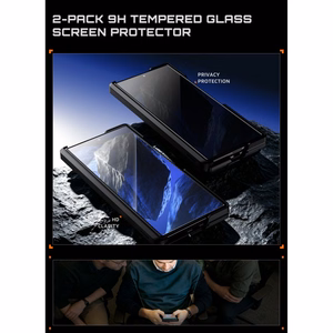 Supcase UB Aero MagSafe 2 daļu maciņa un privātuma aizsargstikla komplekts Samsung Galaxy Z Fold 8 Ultra – melns