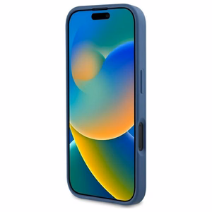 Guess 4G Drukātas Svītras Magnētiskais Viedtālruņa apvalks iPhone 16 - zils