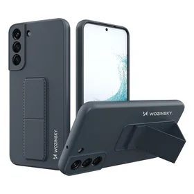 Wozinsky Kickstand Case silikona apvalks ar statīvu Samsung Galaxy S22+ tumši zils