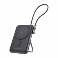 Magnētiskais portatīvais lādētājs Choetech B735 10000mAh 20W PD + USB-C kabelis (melns)