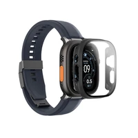 AmazingThing Radix rūdīts stikls ar vāciņu Apple Watch UItra 3 49mm - Melns