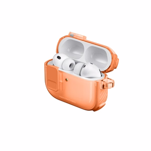 AmazingThing Titan Pro Mag futrālis caurspīdīgs AirPods Pro 3 - Oranžs