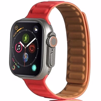 Beline Siksniņa Apple Watch Magnetic 42/44/45/49mm sarkans