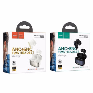HOCO bezvadu austiņas Bluetooth TWS ANC + ENC EQ20 melnas