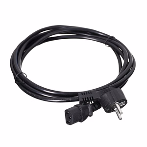 SAVIO CL-146 Power cable Schuko IEC C13, 3 m melns