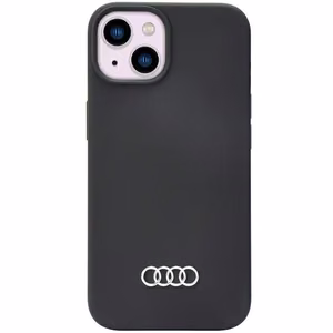 Audi silikona viedtālruņa apvalks iPhone 14 6.1" melns/melns cietais apvalks AU-LSRIP14-Q3/D1-BK