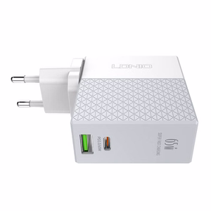 Charger LDnio "A2620C" White 65W (PD / QC3.0) + "Type-C / Type-C" 100cm cable