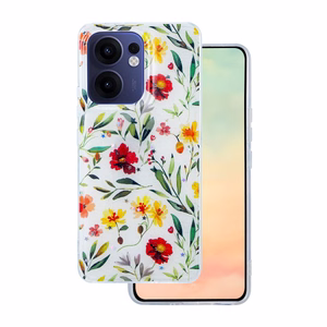 Glow Glam viedtālruņa apvalks Oppo Reno 13F 5G (Global) / 13FS 5G balts