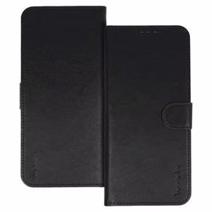 Wonder Common universāls grāmatiņveida maciņš (M) Samsung S21/S10/Note/Note 2/Note 3/Huawei P30 Lite/P9/P9 Lite melns