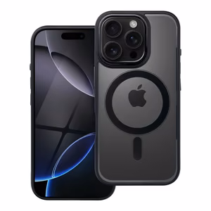 Case for iPhone 16 PRO Color Edge Mag Cover compatible with MagSafe black