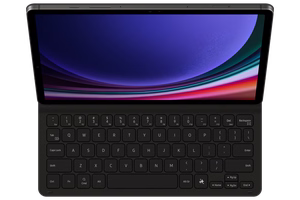 DX720UB Book Cover Keyboard Slim Samsung Galaxy Tab S9/S9 FE/S10 FE/S10 Lite, melns