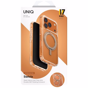 Uniq Swivix Чехол с поворотной подставкой 360 для iPhone 17 Pro - золотой