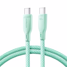 Joyroom Multi-Color Series S-A34 USB-C / USB-C PD 60W kabelis 1m - zaļš