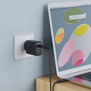 Lādētājs Acefast A13 melns 65W (2xPD / 1xQC3.0) + Type-C / Type-C 120cm kabelis