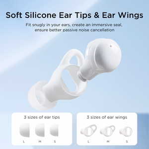 TWS Joyroom JR-TS2 Cozydots Series bezvadu austiņas ar aktīvo trokšņu slāpēšanu, Bluetooth 5.3 - baltas