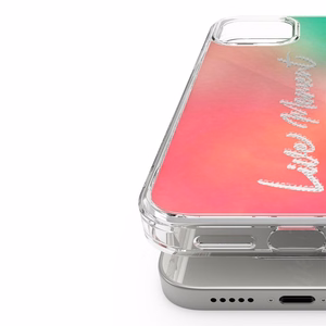 Ringke Fusion Design viedtālruņa apvalks ar TPU buferi iPhone 12 Pro Max rozā-zaļš (GNAP0028)