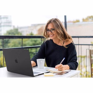 Tech-Protect SmartShell viedtālruņa apvalks MacBook Air 13" M2 / M3 / 2022-2024 - Caurspīdīgs-mirdzošs