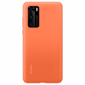 Oriģinālais maciņš Huawei P40 - silikona aizsargmaciņš (51993725) oranžs