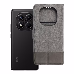 GOMMA grāmatas tipa viedtālruņa apvalks Xiaomi Redmi Note 14 PRO 4G pelēks