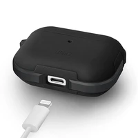 Uniq Valencia AirPods Pro apvalks melns/pusnakts melns antimikrobiāls