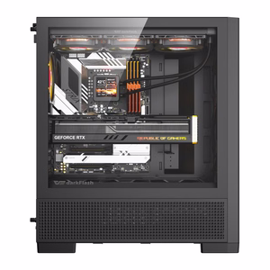 DarkFlash AIRNOVA computer maciņš (melns) + 3 fans