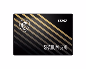 MSI SPATIUM S270 960GB SSD Disks SATA 3D NAND 2.5" Lasīšana 500MB/s Rakstīšana 450MB/s