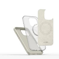 Tech-Protect Silikona PU MagSafe iPhone 16 Pro apvalks (m) - beigs