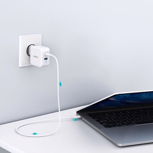 Charger CHOETECH GaN USB Type-C, Type-A: 65W, PD, QC