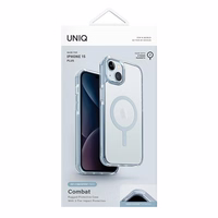 Uniq Combat Magclick uzlādes viedtālruņa apvalks iPhone 15 Plus / 14 Plus - gaiši zils