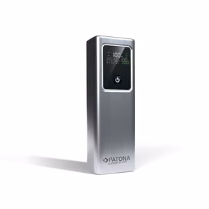 PATONA Platinum Powerbank Luxury One PD100 | 20000mAh | PD 100W | USB-C + USB-A Silver, Black