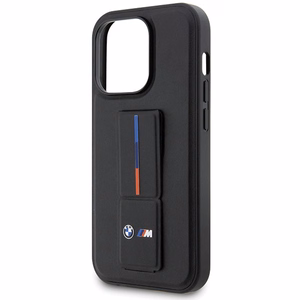 BMW Grip Stand Hot Stamp iPhone 14 Pro macins - Melns