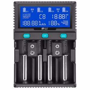 Smart 4-Channel Charger for NiMH, NiCd, Li-ion, LiFePO4 Batteries