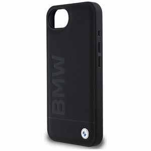 BMW Ādas karstais zīmogs iPhone 16e apvalks - melns