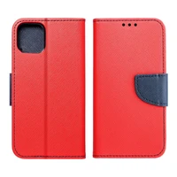 FANCY grāmatas apvalks XIAOMI Redmi Note 12 5G sarkans / tumši zils