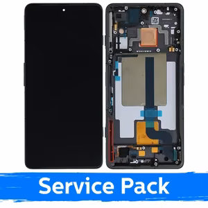 LCD displejs saderīgs ar Xiaomi 11T (11T Pro) ar rāmi / Stealth Black / (Service Pack)
