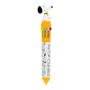 Snoopy Lazy Days automātiska 10 krāsu lodīšu pildspalva ar 3D figūriņu
