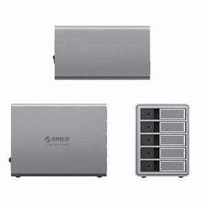 Orico 9858T3 5 Big DAS Solution ProThunder disku masīvs ar Thunderbolt 3 5 x 2,5"/3,5" SATA HDD/SSD - pelēks