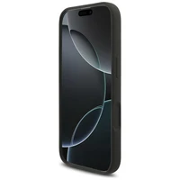 Karl Lagerfeld Silikonais Karl&Choupette Ring Magnētiskais apvalks viedtālrunim iPhone 17 - melns