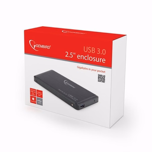 Gembird EE2-U3S-2 2.5" HDD korpuss melns