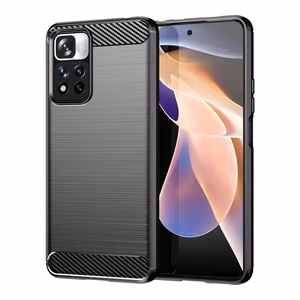 Oglekļa apvalks elastīgs apvalks Xiaomi Redmi Note 11 Pro+ 5G (Ķīna) / 11 Pro 5G (Ķīna) / Mi11i HyperCharge / Poco X4 NFC melns