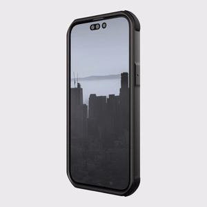 Raptic X-Doria Fort viedtālruņa apvalks iPhone 14 Pro Max ar Magnētisko bruņotu melnu pārklājumu