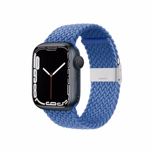 Crong Wave Band pīta siksniņa Apple Watch 38 / 40 / 41 mm un 42 mm (Series 10 / 11) modeļiem, zila