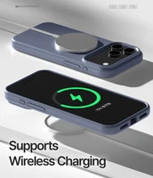 Korpuss Mercury Pure Magsafe Silicon Case Apple iPhone 17 Pro lavandrs pelēks