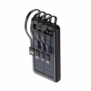 Setty solar power bank SLR-100 10000 mAh melns