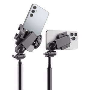 Maxlife MXST-200 universāla magnētiska Bluetooth pašbildes nūja ar statīva funkciju, saderīga ar MagSafe, melna
